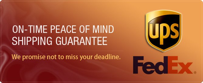 On-Time Peace Of Mind Shipping Guarantee