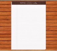 8.125 x 11.75  Inch Personalized Executive Legal Pads with 50 Sheets