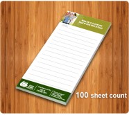 4x5.25 Custom Scratch Pad Home Care Full Color - 100 Sheets